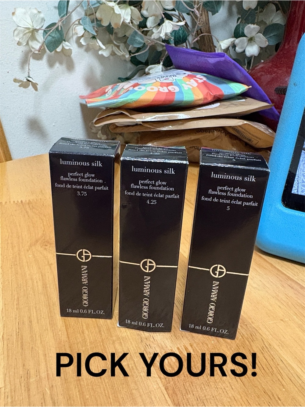 Giorgio Armani Luminous Silk Perfect Glow Foundation PICK YOURS!Mini 0.6oz, BNIB